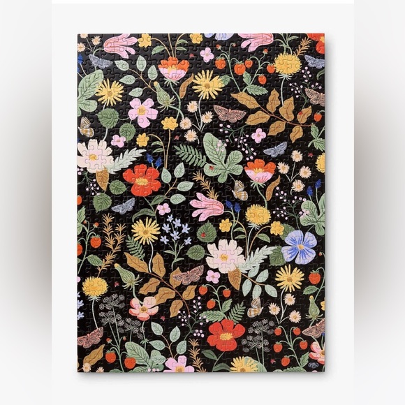 Rifle Paper Co. Strawberry Fields Jigsaw Puzzle 500 Piece Boho Floral NEW - Picture 4 of 7
